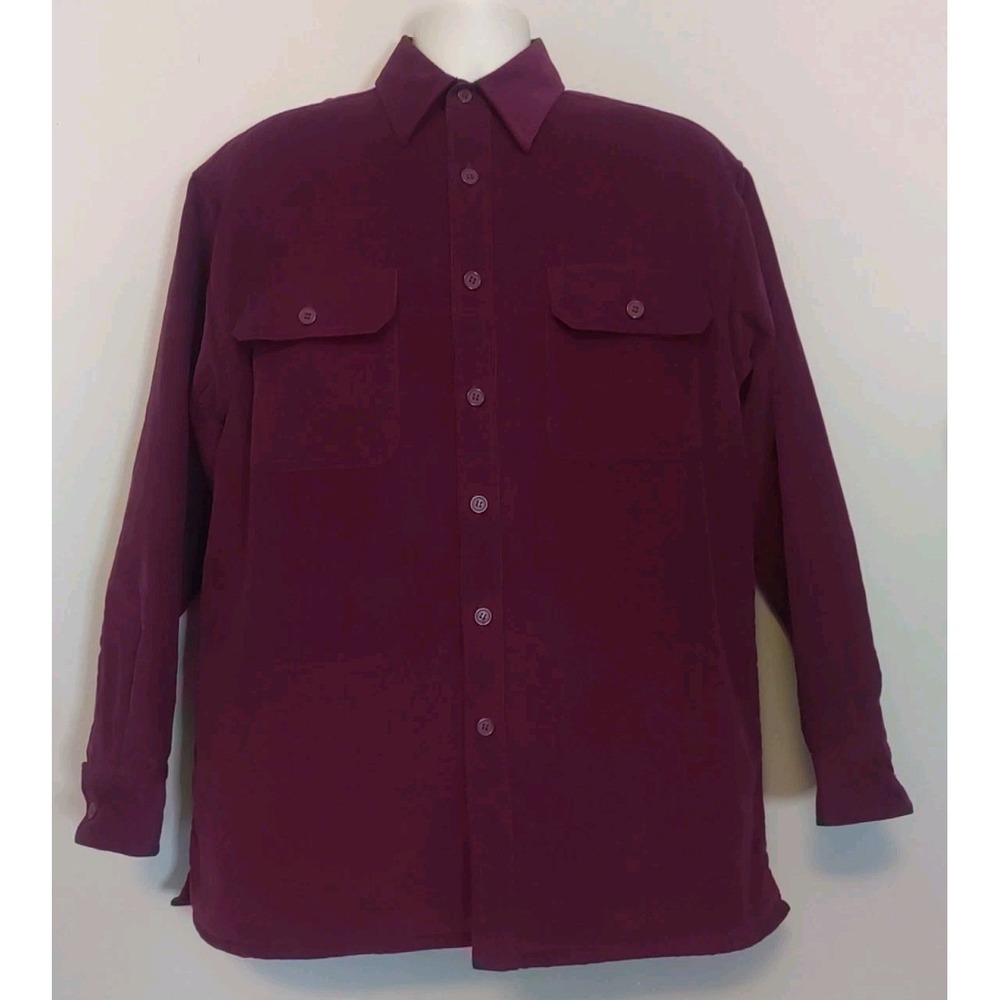 Timber Trail Men Brick Red Corderoy‎  Insulated Shirt Jacket Size M